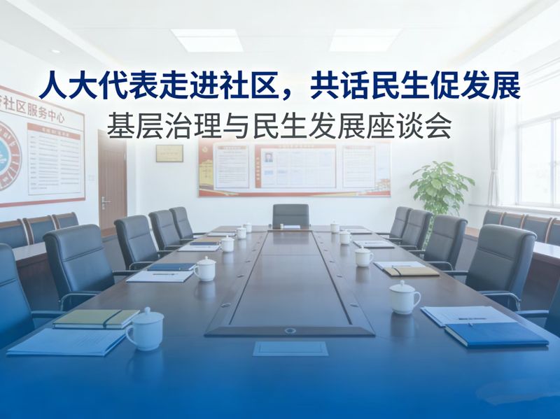 人大代表走进社区 共话民生促发展